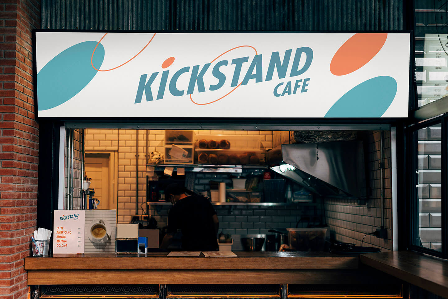 Kickstand Cafe Signage